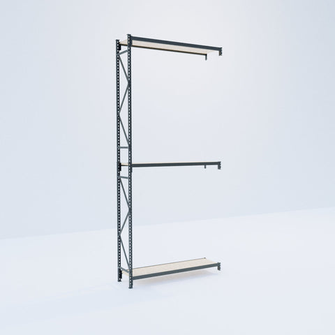 Longspan Metal Shelving - 4200mm High - Add-On Bay - Particleboard Shelf