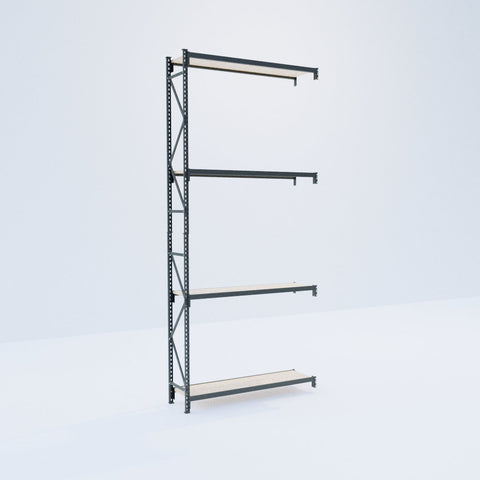 Longspan Metal Shelving - 4200mm High - Add-On Bay - Particleboard Shelf