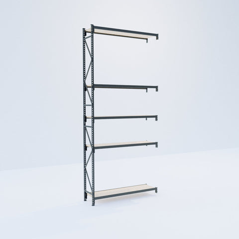 Longspan Metal Shelving - 4200mm High - Add-On Bay - Particleboard Shelf