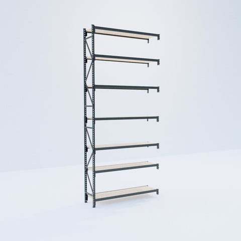 Longspan Metal Shelving - 4200mm High - Add-On Bay - Particleboard Shelf