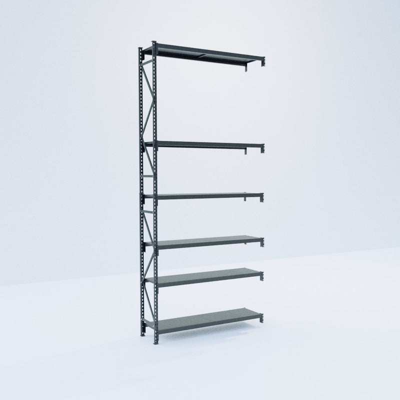 Longspan Metal Shelving - 4200mm High - Add-On Bay - Steel Shelf