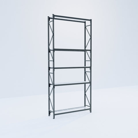 Longspan Metal Shelving - 4200mm High - Full Bay - Mesh Shelf