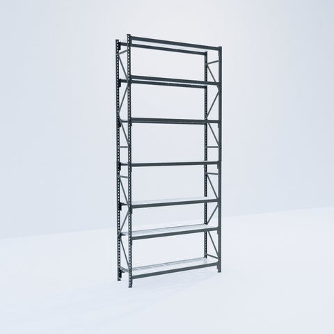 Longspan Metal Shelving - 4200mm High - Full Bay - Mesh Shelf