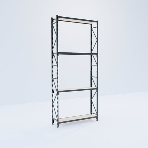 Longspan Metal Shelving - 4200mm High - Full Bay - Particleboard Shelf