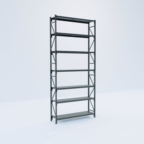 Longspan Metal Shelving - 4200mm High - Full Bay - Steel Shelf