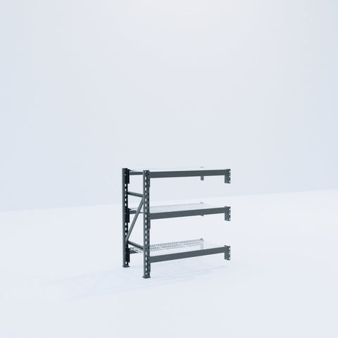 Longspan Metal Shelving - 1000mm High - Add-On Bay - Mesh Shelf