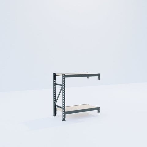 Longspan Metal Shelving - 1000mm High - Add-On Bay - Particleboard Shelf