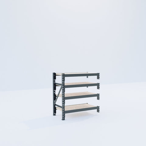 Longspan Metal Shelving - 1000mm High - Add-On Bay - Particleboard Shelf