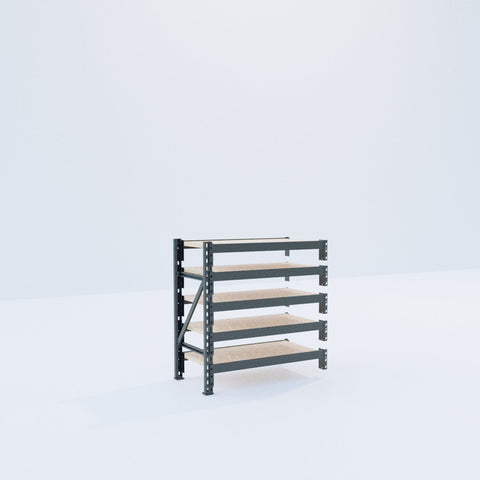 Longspan Metal Shelving - 1000mm High - Add-On Bay - Particleboard Shelf