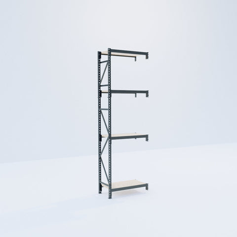 Longspan Metal Shelving - 3100mm High - Add-On Bay - Particleboard Shelf