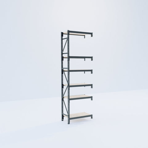 Longspan Metal Shelving - 3100mm High - Add-On Bay - Particleboard Shelf