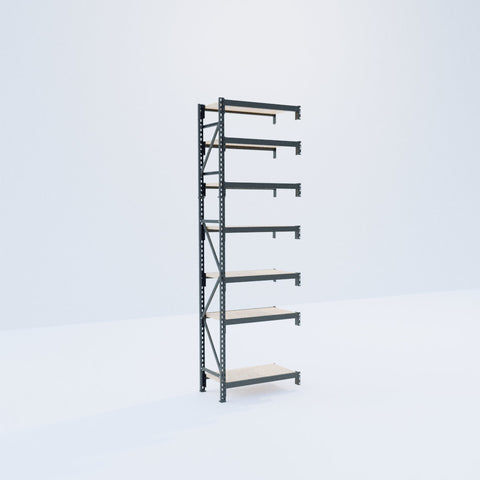 Longspan Metal Shelving - 3100mm High - Add-On Bay - Particleboard Shelf