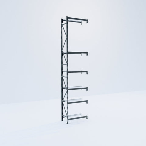 Longspan Metal Shelving - 4200mm High - Add-On Bay - Mesh Shelf