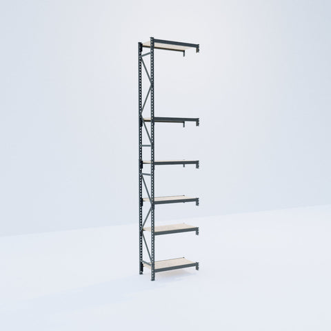 Longspan Metal Shelving - 4200mm High - Add-On Bay - Particleboard Shelf