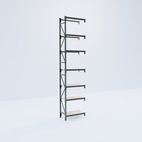 Longspan Metal Shelving - 4200mm High - Add-On Bay - Particleboard Shelf