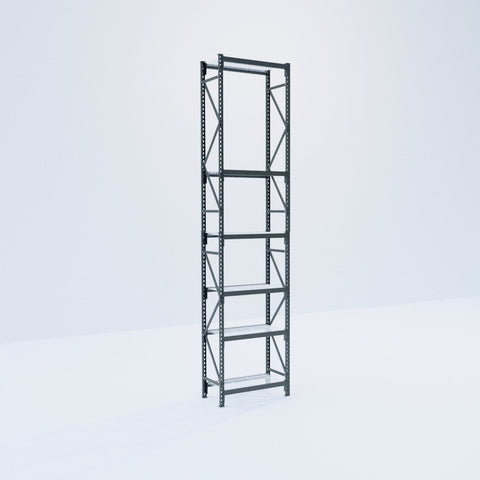 Longspan Metal Shelving - 4200mm High - Full Bay - Mesh Shelf