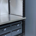 Steelspan Storage Systems Module 10 with Overhead Cabinets - Fully Loaded Stainless Steel