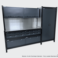 Steelspan Storage Systems Module 17 Double with Overhead Cabinets