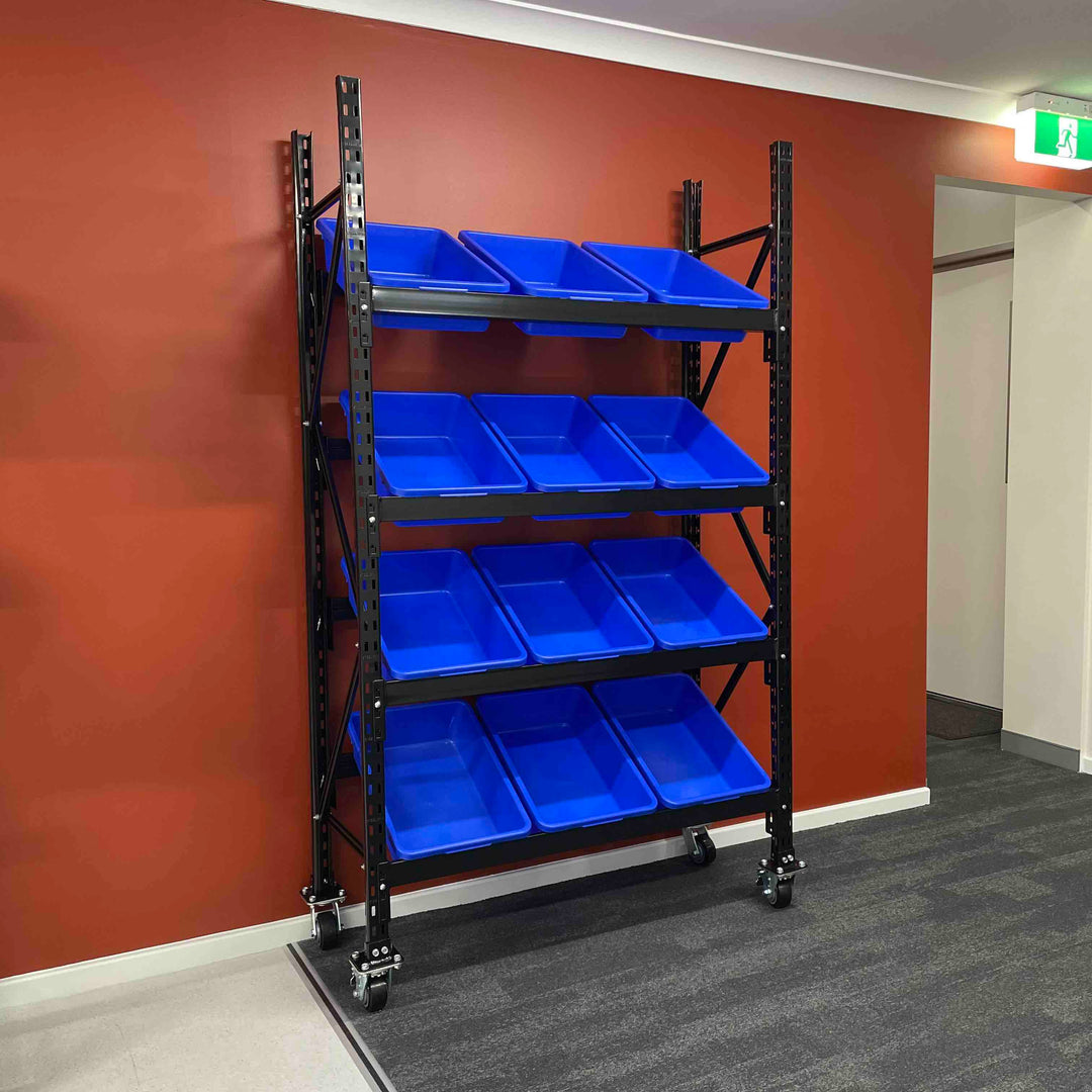 Storage Plastic Tub Racking Plastic Tub Shelving – Steelspan Storage Systems