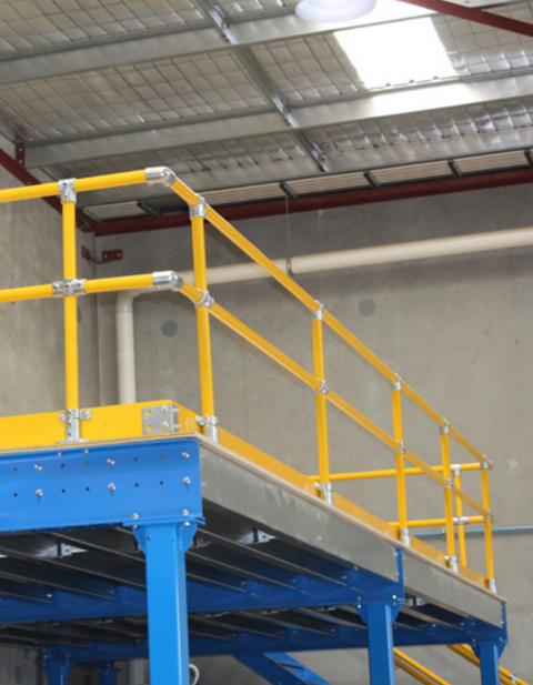 Warehouse Pedestrian Safety Fence - Stand Alone Bay